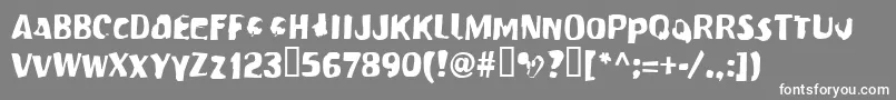 Modern Font – White Fonts on Gray Background