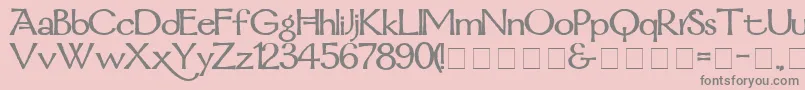 MordredDemiBold Font – Gray Fonts on Pink Background