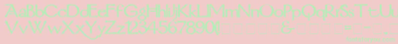 MordredDemiBold Font – Green Fonts on Pink Background