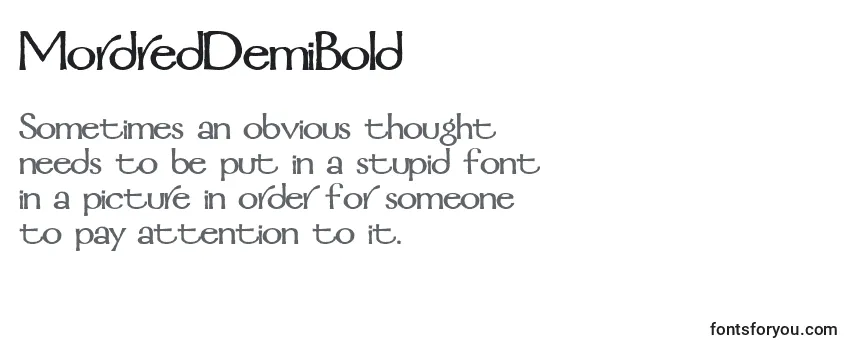 MordredDemiBold Font