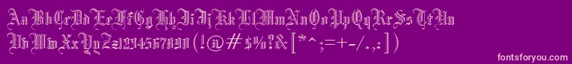 ManuscriptOpenRegular Font – Pink Fonts on Purple Background