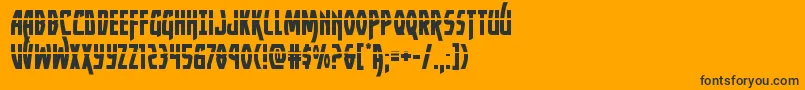 Yankeeclipperlaser Font – Black Fonts on Orange Background