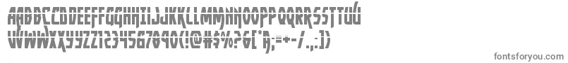 Yankeeclipperlaser-Schriftart – Graue Schriften auf weißem Hintergrund