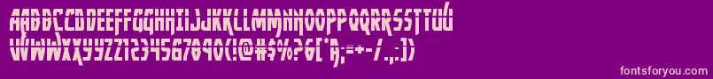 Yankeeclipperlaser Font – Pink Fonts on Purple Background