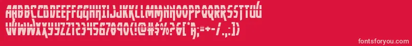 Yankeeclipperlaser-Schriftart – Rosa Schriften auf rotem Hintergrund