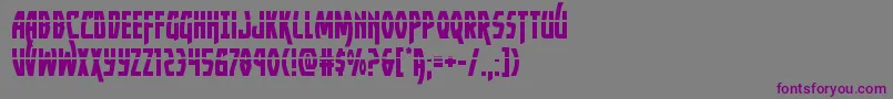 Yankeeclipperlaser Font – Purple Fonts on Gray Background