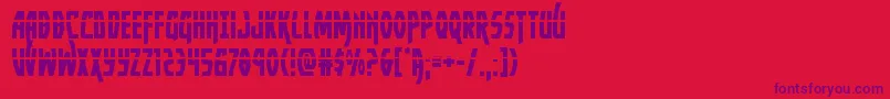 Yankeeclipperlaser Font – Purple Fonts on Red Background