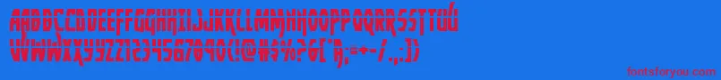 Yankeeclipperlaser Font – Red Fonts on Blue Background