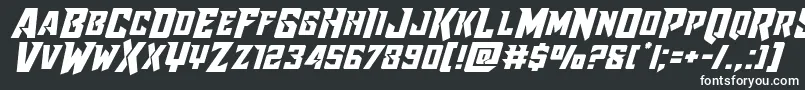 Шрифт Raidercrusaderexpand – белые шрифты