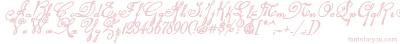 Rhalinabi Font – Pink Fonts on White Background