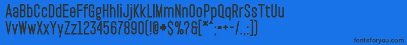 PaktBlack Font – Black Fonts on Blue Background