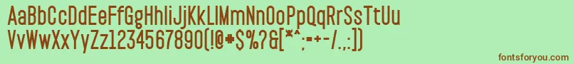 PaktBlack Font – Brown Fonts on Green Background