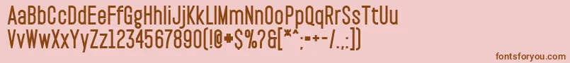 PaktBlack Font – Brown Fonts on Pink Background