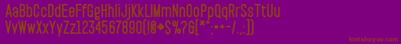 PaktBlack Font – Brown Fonts on Purple Background