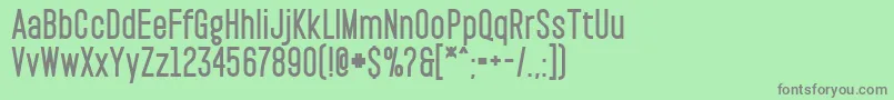 PaktBlack Font – Gray Fonts on Green Background