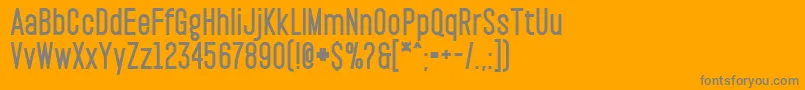 PaktBlack Font – Gray Fonts on Orange Background