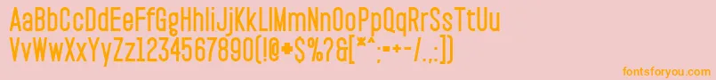 PaktBlack Font – Orange Fonts on Pink Background