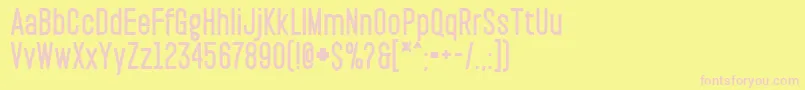 PaktBlack Font – Pink Fonts on Yellow Background