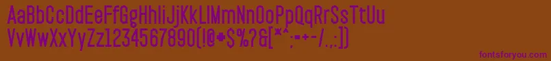 PaktBlack Font – Purple Fonts on Brown Background