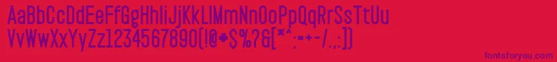 PaktBlack Font – Purple Fonts on Red Background