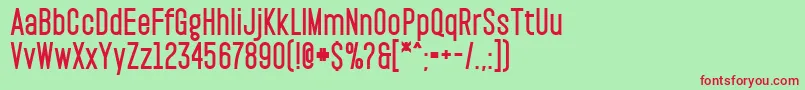 PaktBlack Font – Red Fonts on Green Background