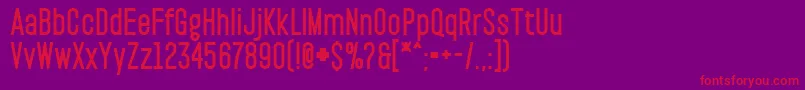 PaktBlack-fontti – punaiset fontit violetilla taustalla