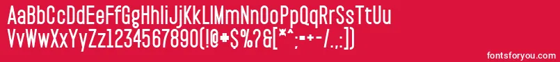 PaktBlack Font – White Fonts on Red Background