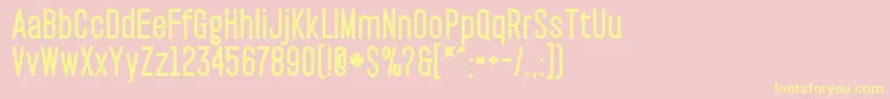 PaktBlack Font – Yellow Fonts on Pink Background