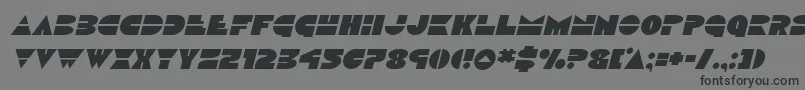 フォントDiscoduckital – 黒い文字の灰色の背景