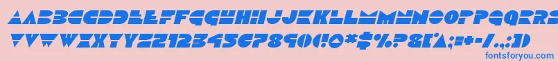 Discoduckital Font – Blue Fonts on Pink Background