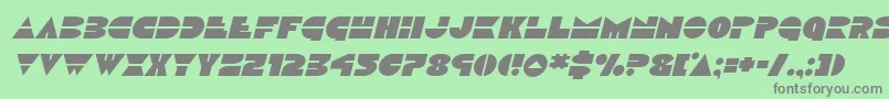 Discoduckital Font – Gray Fonts on Green Background