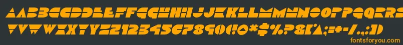 Discoduckital Font – Orange Fonts on Black Background