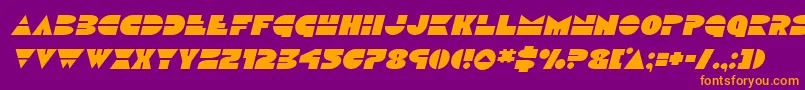 Discoduckital Font – Orange Fonts on Purple Background