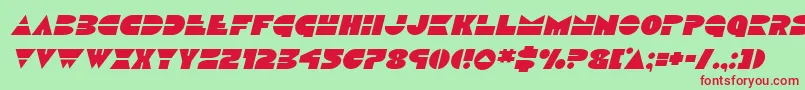 Discoduckital Font – Red Fonts on Green Background