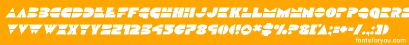 Discoduckital Font – White Fonts on Orange Background