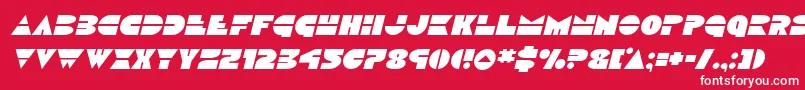 Discoduckital Font – White Fonts on Red Background