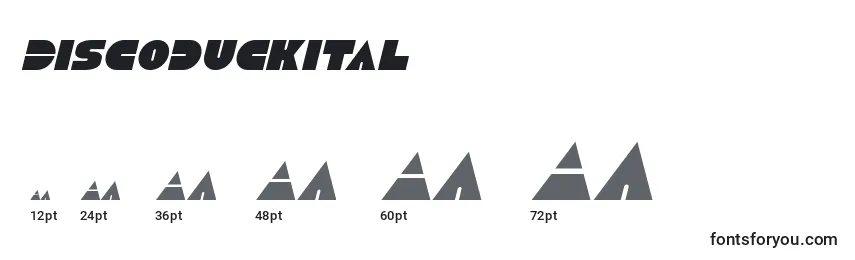 Discoduckital Font Sizes