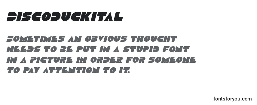 Discoduckital Font