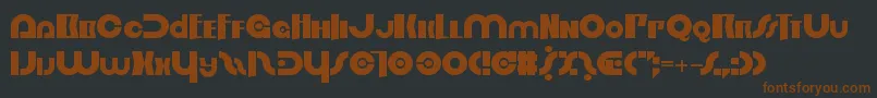 OrderInChaos Font – Brown Fonts on Black Background