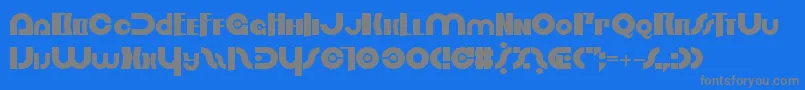 OrderInChaos Font – Gray Fonts on Blue Background