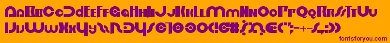 OrderInChaos Font – Purple Fonts on Orange Background