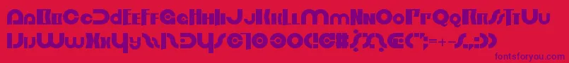 OrderInChaos Font – Purple Fonts on Red Background