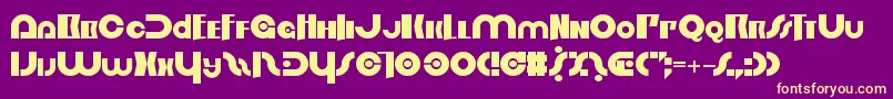 OrderInChaos Font – Yellow Fonts on Purple Background