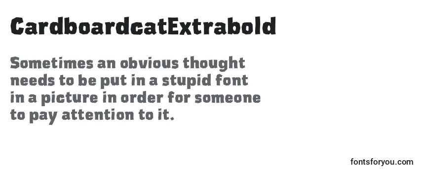 Шрифт CardboardcatExtrabold