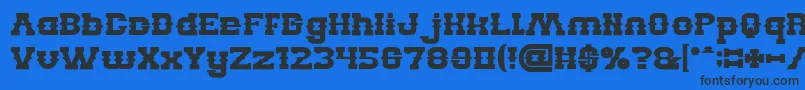 BillyTheKidBold Font – Black Fonts on Blue Background