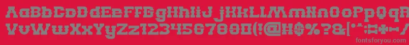 BillyTheKidBold Font – Gray Fonts on Red Background