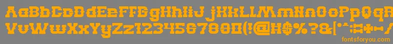 BillyTheKidBold Font – Orange Fonts on Gray Background