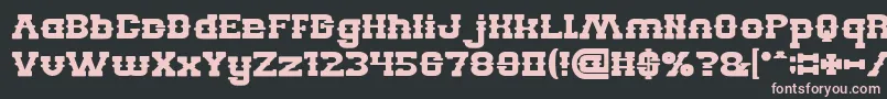 BillyTheKidBold Font – Pink Fonts on Black Background