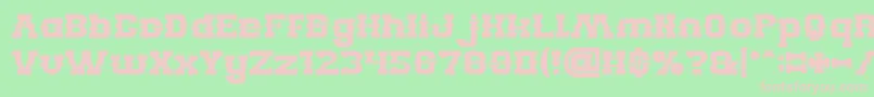 BillyTheKidBold Font – Pink Fonts on Green Background