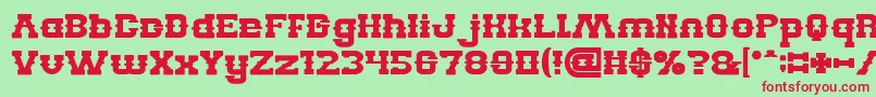 BillyTheKidBold Font – Red Fonts on Green Background